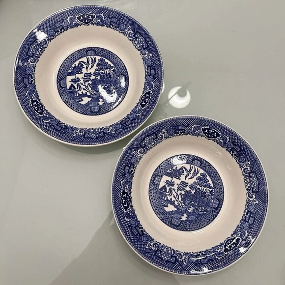 Royal China Other - Set of 2 Willow Ware by Royal China - Royal Ironstone Berry Bowls